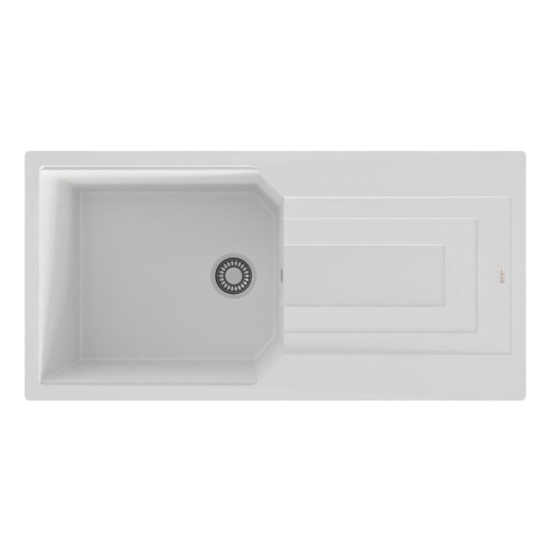 Teka Square 560 TG Tezgah Altı Siyah Granit Evye