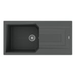 Teka Stone 60 B-TG Metalik Siyah Granit Evye