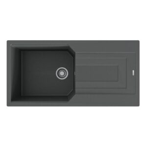 Teka Stone 60 B-TG Metalik Siyah Granit Evye