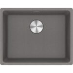 BLACKSTONE PETRA 50X40 CM SİYAH TEZGAHALTI GRANİT EVYE