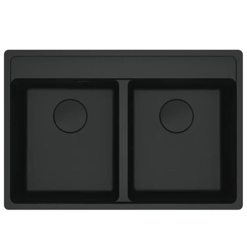 FRANKE MRG 620-35-35 MATT BLACK Tezgah Üstü Granit Evye